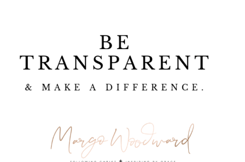 be transparent & make a difference