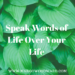 Speak Words of Life Over Your Life
