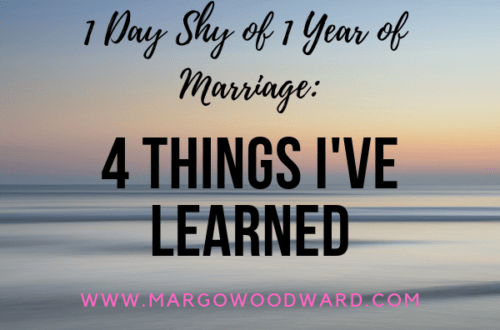 1 Day Shy of 1 Year of Marriage