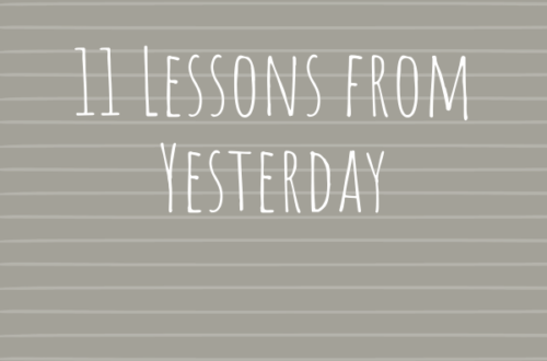 11 Lessons from Yesterday by Margo Woodward
