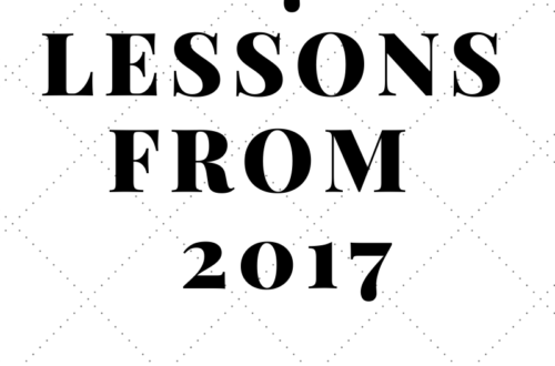 17 LESSONS FROM 2017 by Margo Woodward