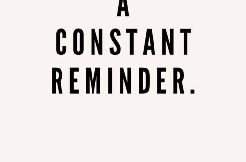 A Constant Reminder by Margo Woodward