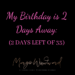2 days left of 33 Margo Woodward