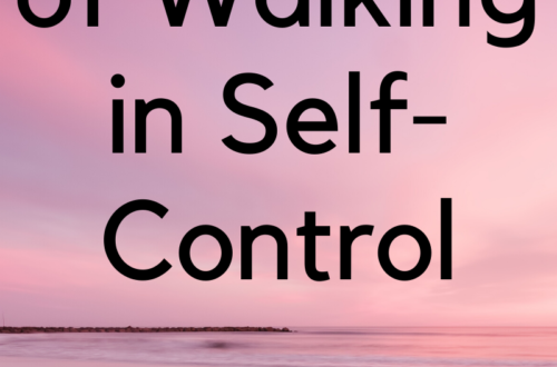 5 Benefits of Walking in Self-Control by Margo Woodward