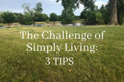the challenge of simply living: 3 Tips by Margo Woodward