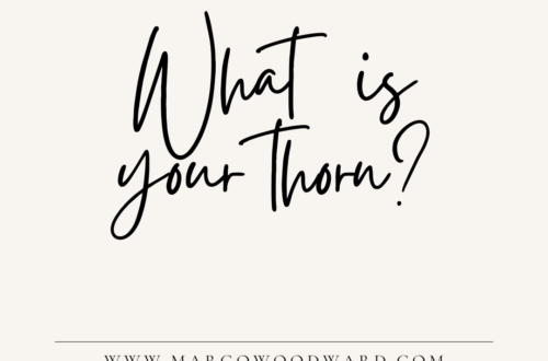 what is your thorn by Margo Woodward