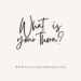 what is your thorn by Margo Woodward