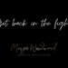 Get back in the fight by Margo Woodward